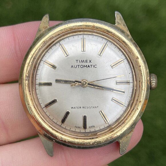 Vintage TIMEX Automatic Men's Wristwatch 46060 10778 Running - Picture 4 of 9